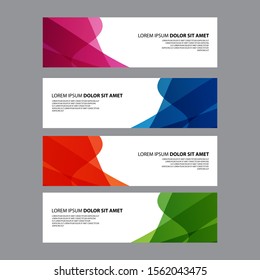 Vector Abstract design banner web template
