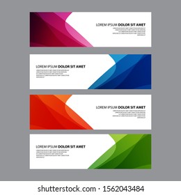 Vector Abstract design banner web template
