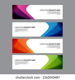 Vector Abstract design banner web template
