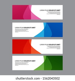 Vector Abstract design banner web template
