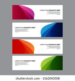 Vector Abstract design banner web template

