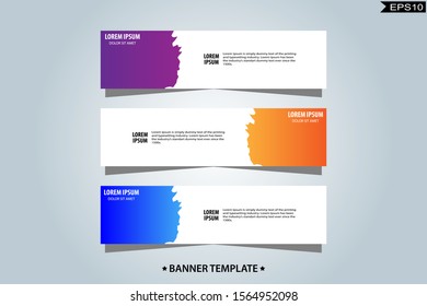 Vector abstract design banner web template.