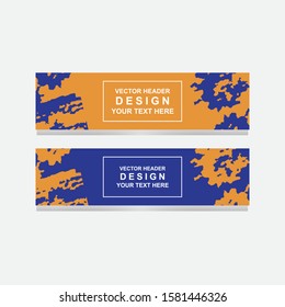 Vector abstract design banner web template.