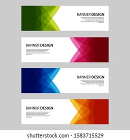 Vector Abstract design banner web templateVector Abstract design banner web template