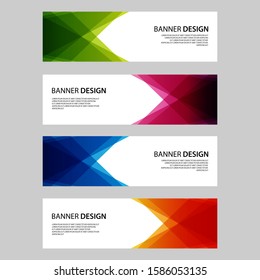 Vector Abstract design banner web template
