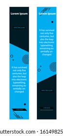 Vector abstract design banner web template