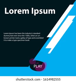 Vector abstract design banner web template