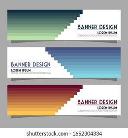 Vector abstract design banner web template.