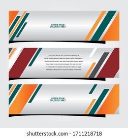 Vector abstract design banner web template