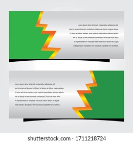 Plantilla web de banner de diseño abstracto de vectores