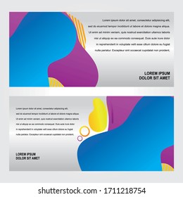Vector abstract design banner web template