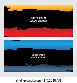 Vector abstract design banner web template