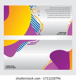 Vector abstract design banner web template