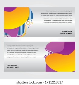 Vector abstract design banner web template