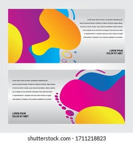 Vector abstract design banner web template