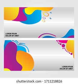 Vector abstract design banner web template
