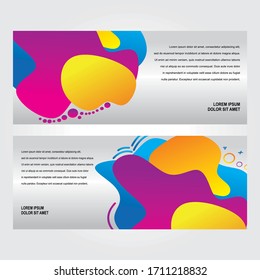 Vector abstract design banner web template