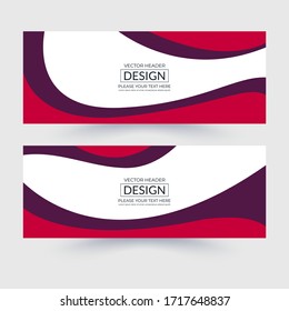 Vector abstract design banner web template. Modern design. Vector illustration