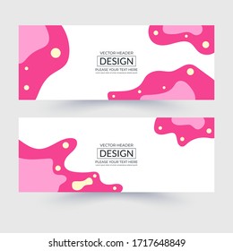 Vector abstract design banner web template. Modern design. Vector illustration