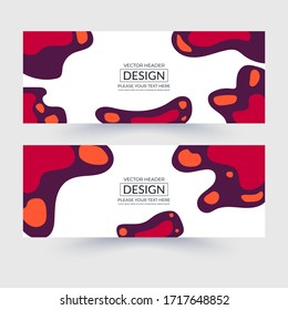 Vector abstract design banner web template. Modern design. Vector illustration