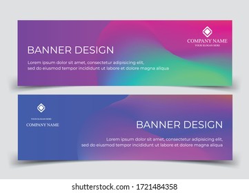 Vector abstract design banner web template.