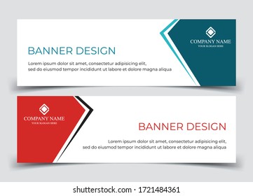 Vector abstract design banner web template.