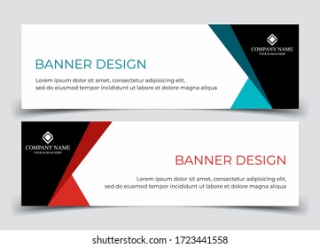 Vector abstract design banner web template