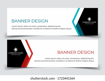 Vector abstract design banner web template