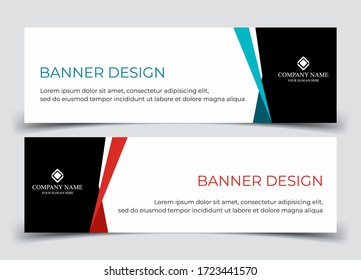 Vector abstract design banner web template