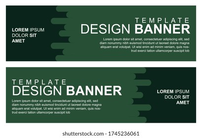 Vector abstract design banner web template.