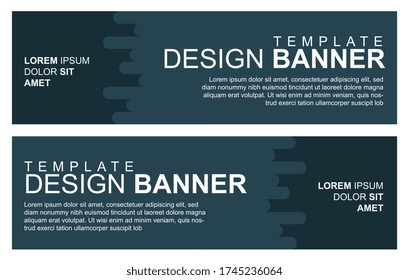 Vector abstract design banner web template.