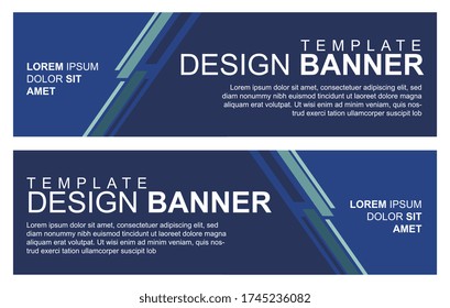 Vector abstract design banner web template.