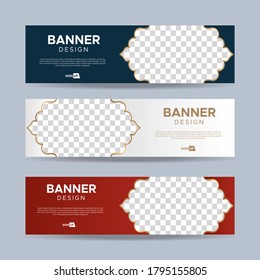 Vector abstract design banner web template. collection of horizontal business ad banner. vector illustration