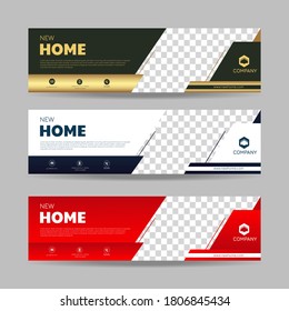 Vector abstract design banner web template. collection of horizontal business ad banner. vector illustration