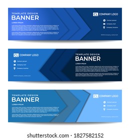 Vector abstract design banner web template. collection of horizontal business ad banner. vector illustration