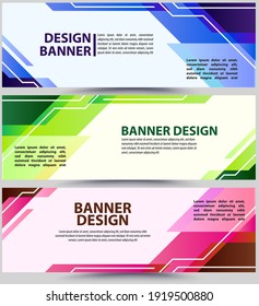 Vector abstract design banner web template