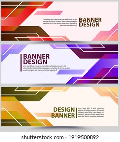 Vector abstract design banner web template