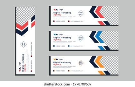 Vector Abstract Design Banner Web Template