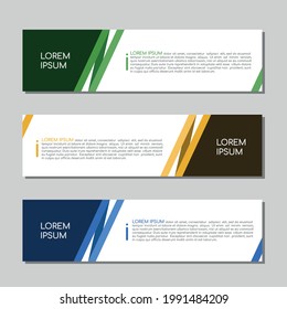 Vector abstract design banner web template