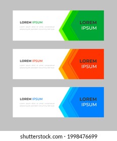 Vector abstract design banner web template. Set of Design Banner Web Template. Vector design Banner background. vector illustration.