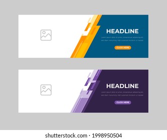 Vector abstract design banner web template. Set of Design Banner Web Template. Vector design Banner background. vector illustration.