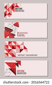 Vector abstract design banner web template and card name