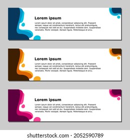 Vector abstract design banner web template. can be Used for Workflow Layout, Diagram, Web Design, and Label Vector