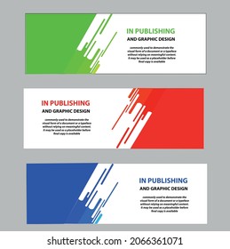 Vector abstract design banner web template Modern  design