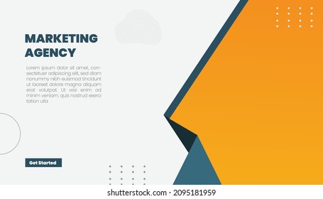 Vector abstract design banner web template.