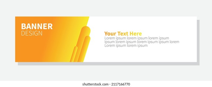 Vector abstract design banner web template.