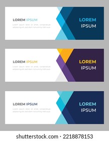 Vector abstract design banner web template. Set of Design Banner Web Template. Vector design Banner background. vector illustration. Free Vector Image