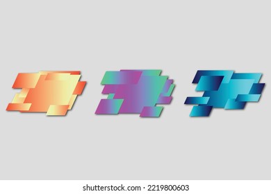 Vector abstract design banner web template.