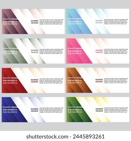 Vector abstract design banner web template.
