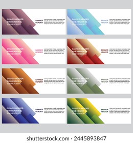 Vector abstract design banner web template.